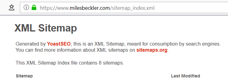 get your xml sitemap